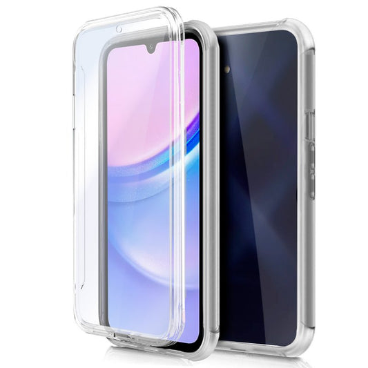 Funda COOL Silicona 3D para Samsung A155 Galaxy A15 / A15 5G / M15 5G (Transparente Frontal + Trasera)