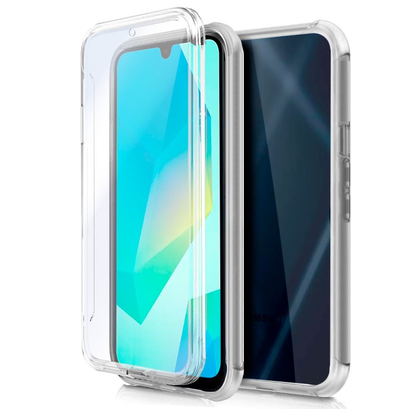 Funda COOL Silicona 3D para Samsung A165 Galaxy A16 / A16 5G (Transparente Frontal + Trasera)