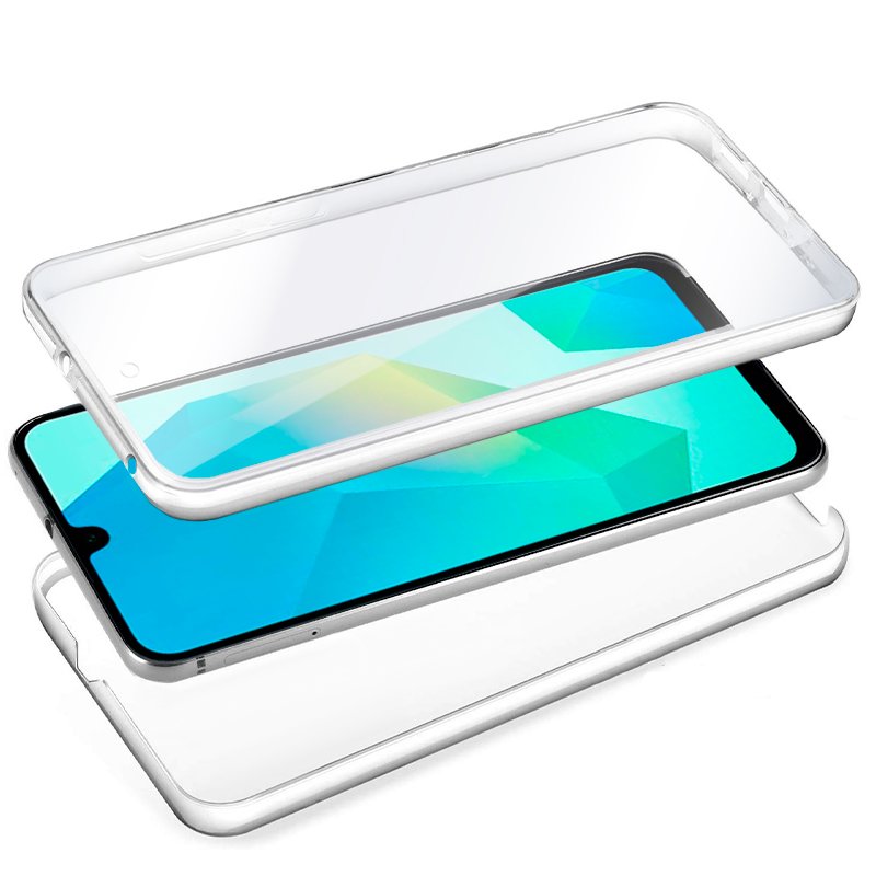 Funda COOL Silicona 3D para Samsung A165 Galaxy A16 / A16 5G (Transparente Frontal + Trasera)