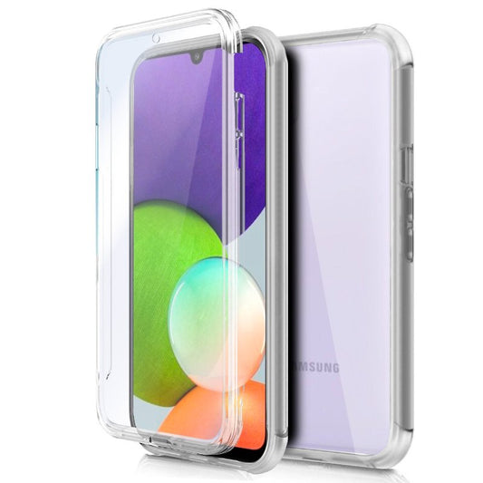 Funda COOL Silicona 3D para Samsung A225 Galaxy A22 4G (Transparente Frontal + Trasera)