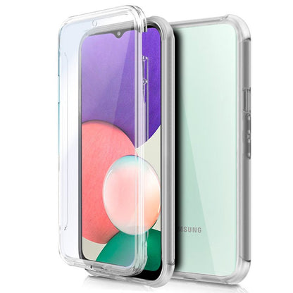 Funda COOL Silicona 3D para Samsung A226 Galaxy A22 5G (Transparente Frontal + Trasera)