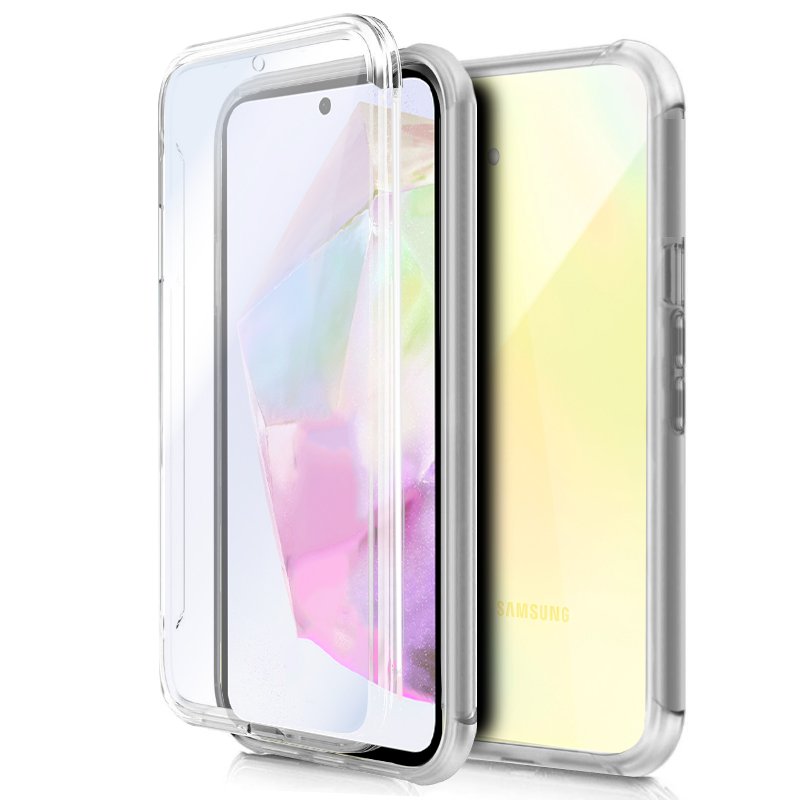 Funda COOL Silicona 3D para Samsung A356 Galaxy A35 5G (Transparente Frontal + Trasera)