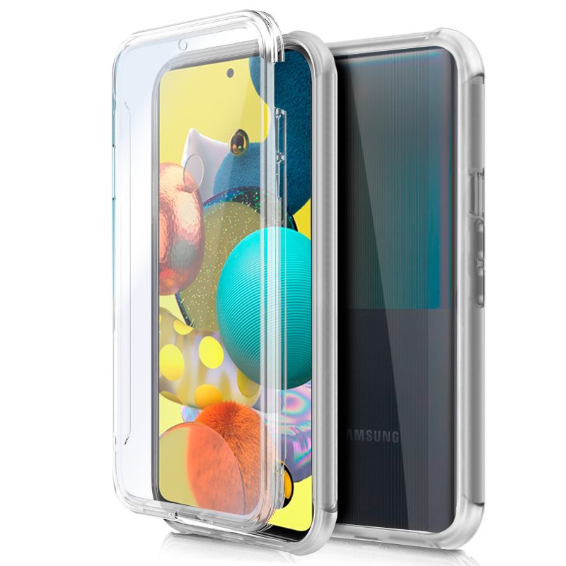 Funda COOL Silicona 3D para Samsung A516 Galaxy A51 5G (Transparente Frontal + Trasera)