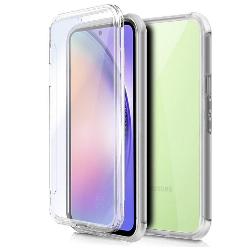 Funda COOL Silicona 3D para Samsung A546 Galaxy A54 5G (Transparente Frontal + Trasera)