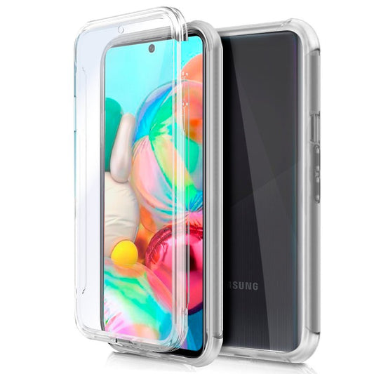 Funda COOL Silicona 3D para Samsung A715 Galaxy A71 (Transparente Frontal + Trasera)