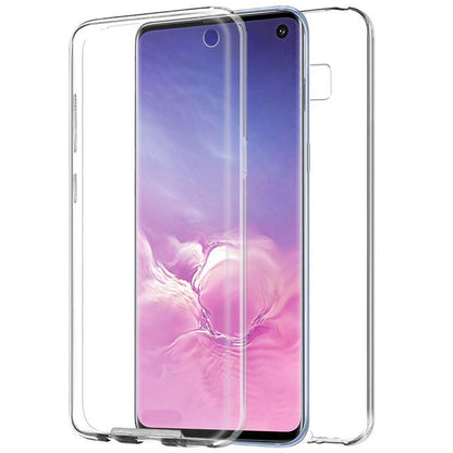 Funda COOL Silicona 3D para Samsung G973 Galaxy S10 (Transparente Frontal + Trasera)