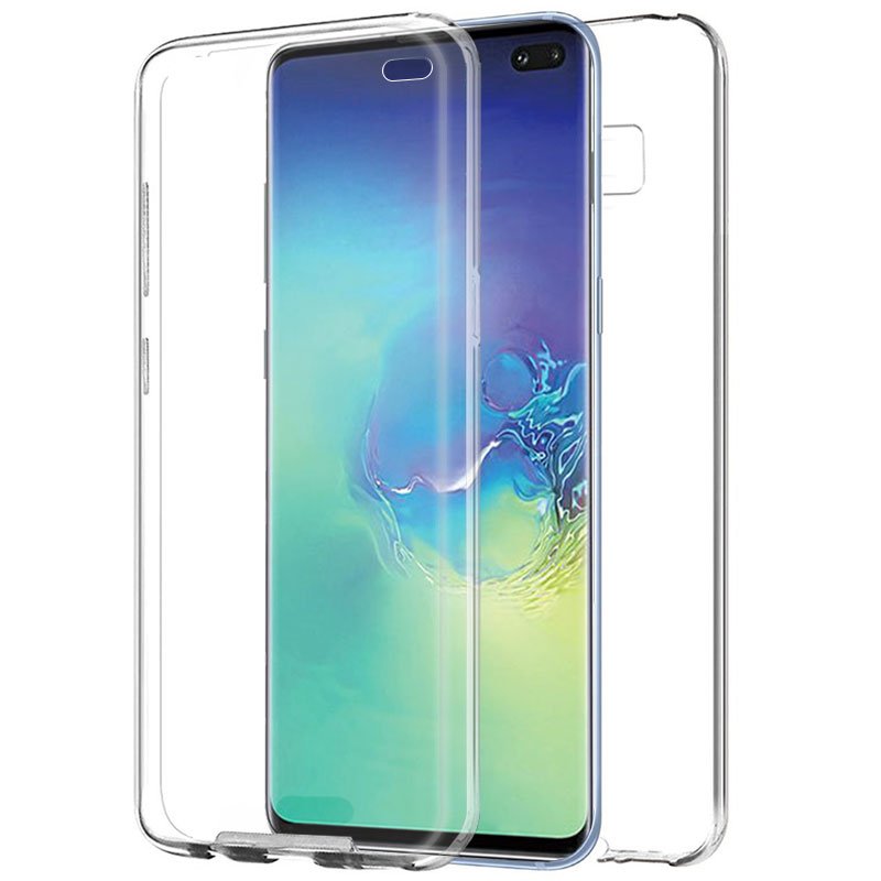 Funda COOL Silicona 3D para Samsung G975 Galaxy S10 Plus (Transparente Frontal + Trasera)