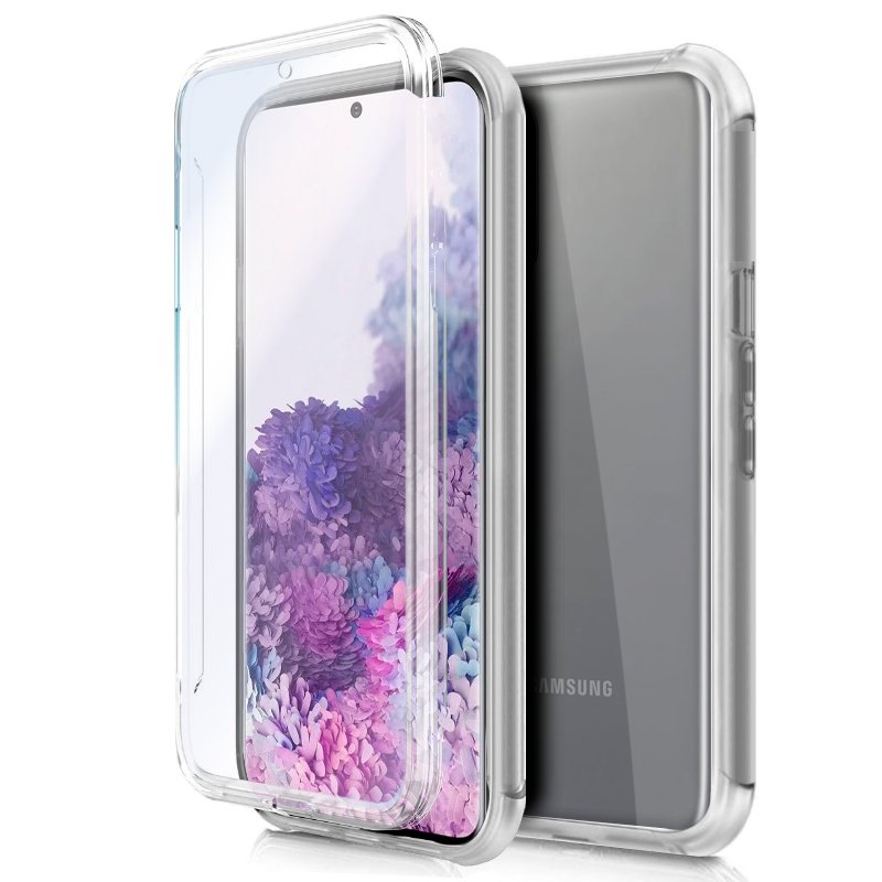 Funda COOL Silicona 3D para Samsung G980 Galaxy S20 (Transparente Frontal + Trasera)