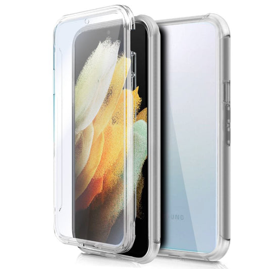 Funda COOL Silicona 3D para Samsung G998 Galaxy S21 Ultra (Transparente Frontal + Trasera)