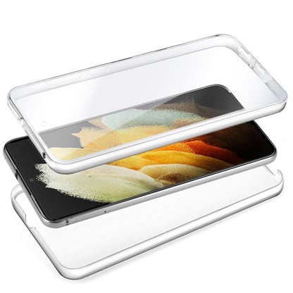 Funda COOL Silicona 3D para Samsung G998 Galaxy S21 Ultra (Transparente Frontal + Trasera)