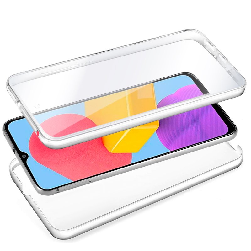 Funda COOL Silicona 3D para Samsung M135 Galaxy M13 / A23 5G (Transparente Frontal + Trasera)