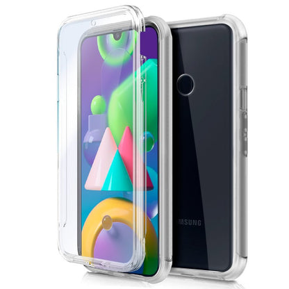 Funda COOL Silicona 3D para Samsung M215 Galaxy M21 (Transparente Frontal + Trasera)