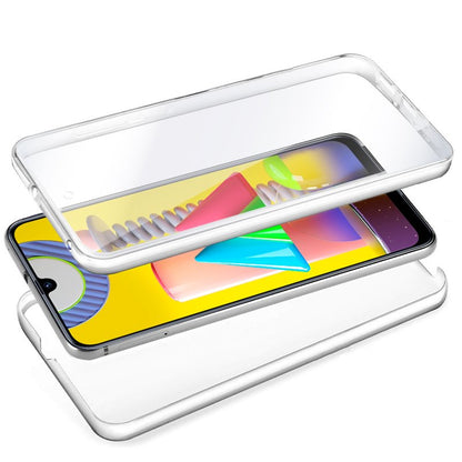 Funda COOL Silicona 3D para Samsung M315 Galaxy M31 (Transparente Frontal + Trasera)