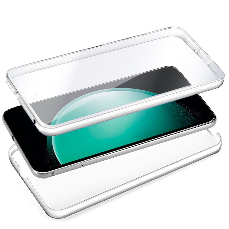 Funda COOL Silicona 3D para Samsung S711 Galaxy S23 FE (Transparente Frontal + Trasera)