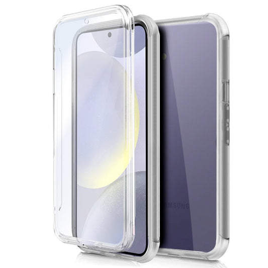 Funda COOL Silicona 3D para Samsung S921 Galaxy S24 (Transparente Frontal + Trasera)