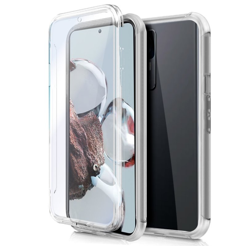 Funda COOL Silicona 3D para Xiaomi 12T / 12T Pro (Transparente Frontal + Trasera)