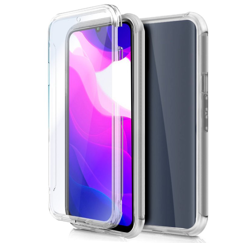 Funda COOL Silicona 3D para Xiaomi Mi 10 Lite (Transparente Frontal + Trasera)