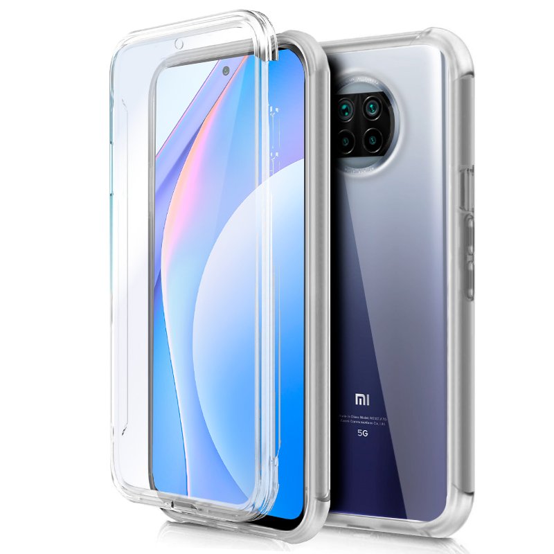 Funda COOL Silicona 3D para Xiaomi Mi 10T Lite (Transparente Frontal + Trasera)