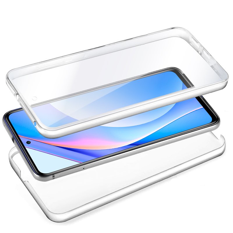 Funda COOL Silicona 3D para Xiaomi Mi 10T Lite (Transparente Frontal + Trasera)