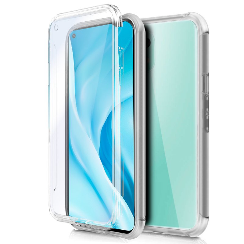 Funda COOL Silicona 3D para Xiaomi Mi 11 Lite / Mi 11 Lite 5G (Transparente Frontal + Trasera)