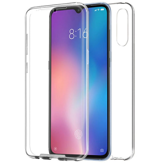 Funda COOL Silicona 3D para Xiaomi Mi 9 (Transparente Frontal + Trasera)