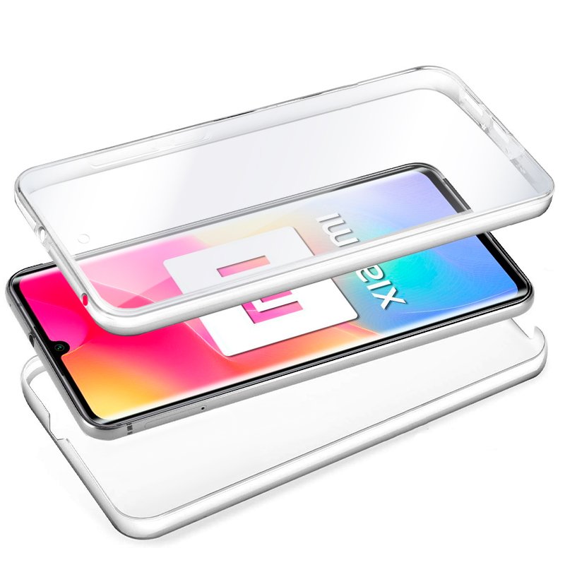 Funda COOL Silicona 3D para Xiaomi Mi Note 10 Lite (Transparente Frontal + Trasera)