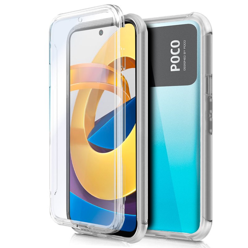 Funda COOL Silicona 3D para Xiaomi Poco M4 Pro 5G / Redmi Note 11S 5G (Transparente Frontal + Trasera)