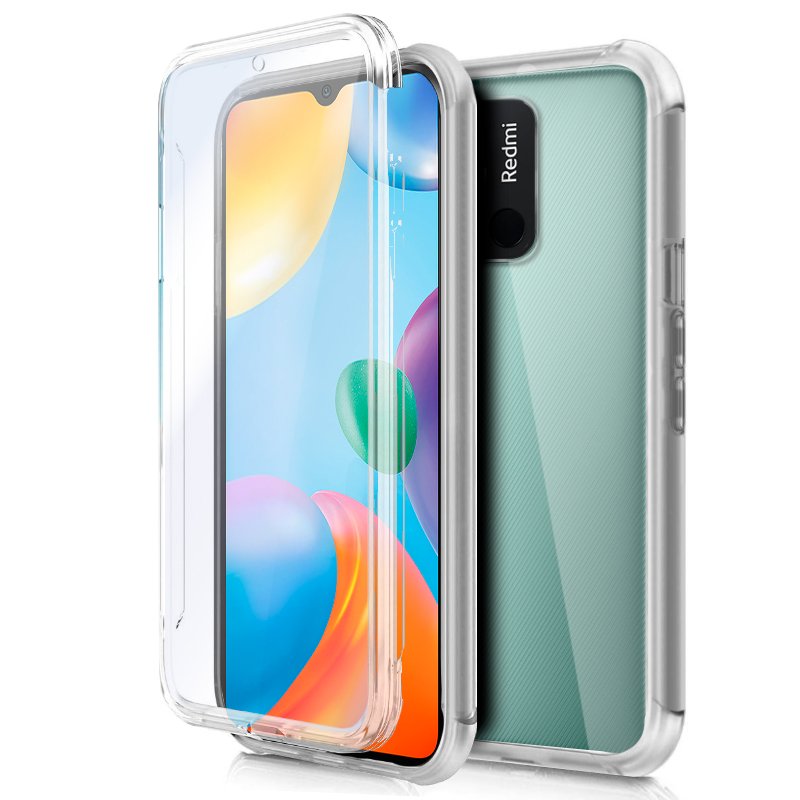 Funda COOL Silicona 3D para Xiaomi Redmi 10C (Transparente Frontal + Trasera)