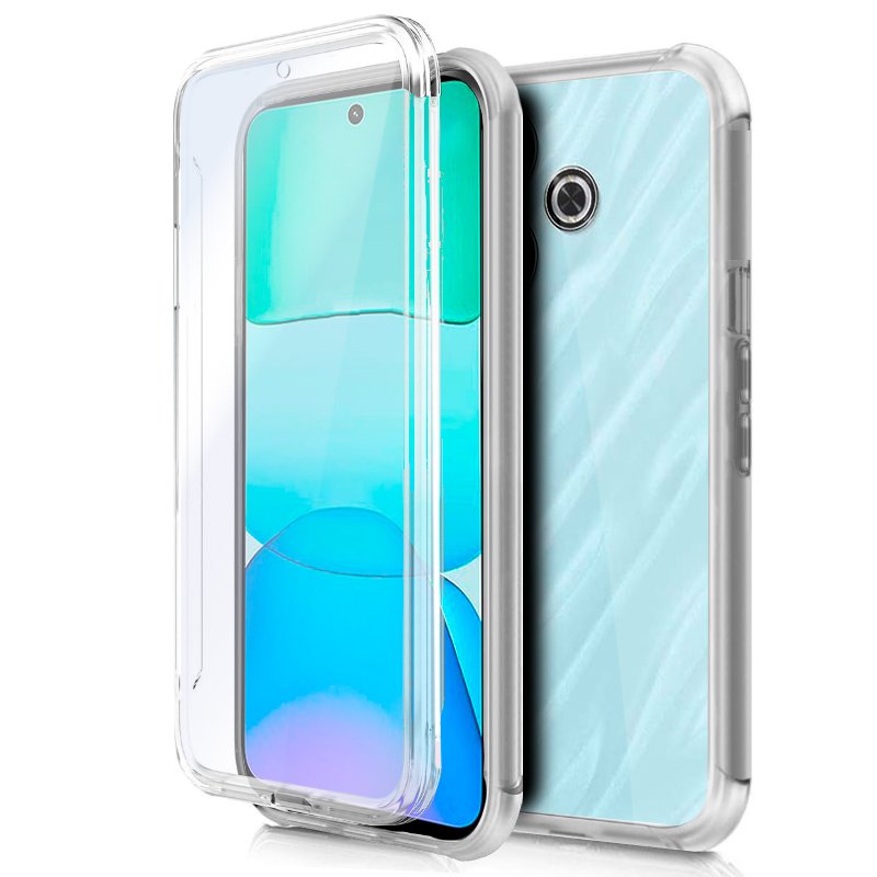 Funda COOL Silicona 3D para Xiaomi Redmi 13 / Poco M6 (Transparente Frontal + Trasera)