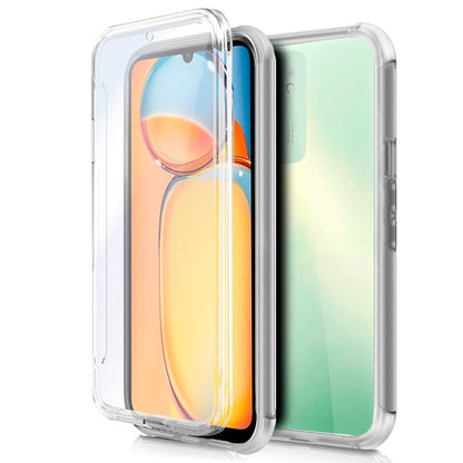 Funda COOL Silicona 3D para Xiaomi Redmi 13C / 13C 5G / Poco C65 (Transparente Frontal + Trasera)