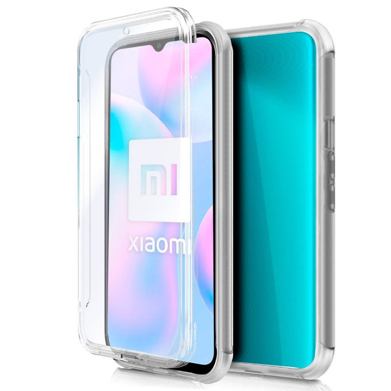 Funda COOL Silicona 3D para Xiaomi Redmi 9A / 9AT (Transparente Frontal + Trasera)