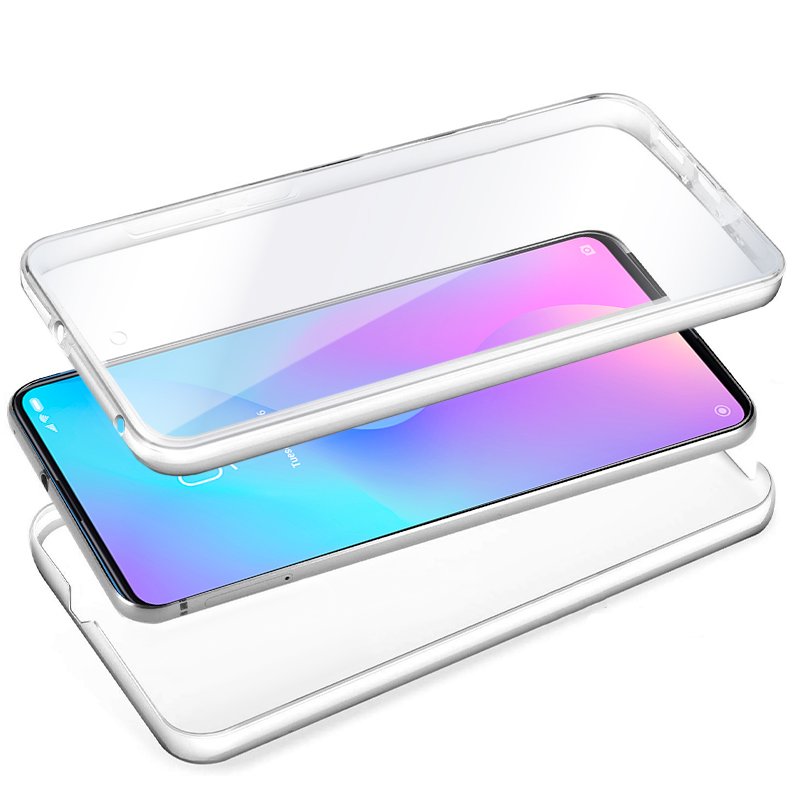 Funda COOL Silicona 3D para Xiaomi Redmi 9T (Transparente Frontal + Trasera)