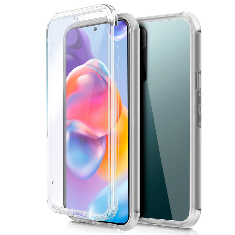 Funda COOL Silicona 3D para Xiaomi Redmi Note 11 Pro Plus 5G (Transparente Frontal + Trasera)