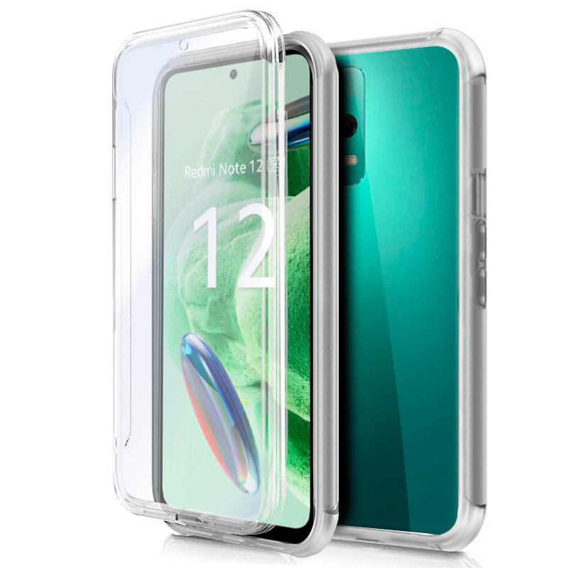 Funda COOL Silicona 3D para Xiaomi Redmi Note 12 5G / Poco X5 5G (Transparente Frontal + Trasera)