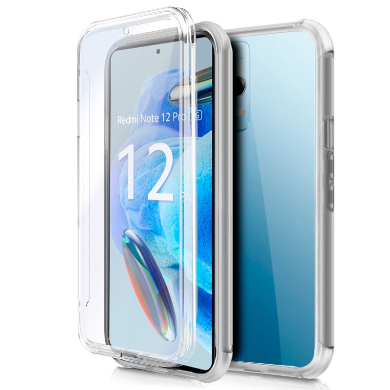 Funda COOL Silicona 3D para Xiaomi Redmi Note 12 Pro 5G (Transparente Frontal + Trasera)