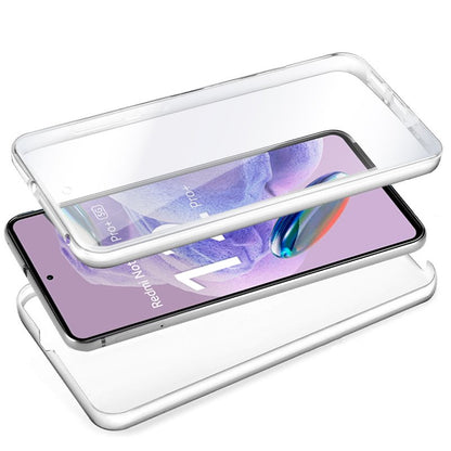 Funda COOL Silicona 3D para Xiaomi Redmi Note 12 Pro Plus 5G (Transparente Frontal + Trasera)