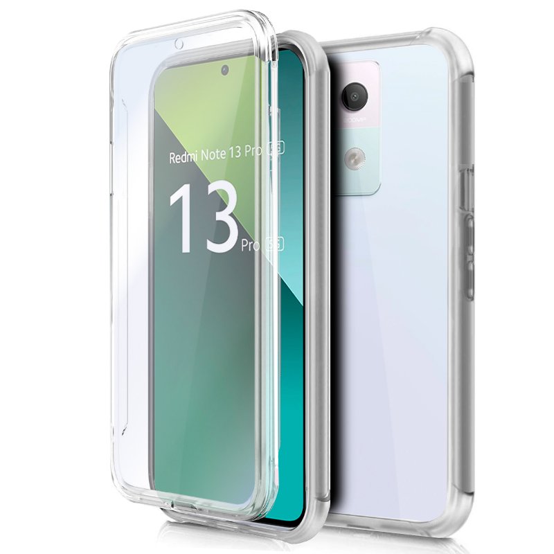 Funda COOL Silicona 3D para Xiaomi Redmi Note 13 Pro 5G / Poco X6 5G (Transparente Frontal + Trasera)