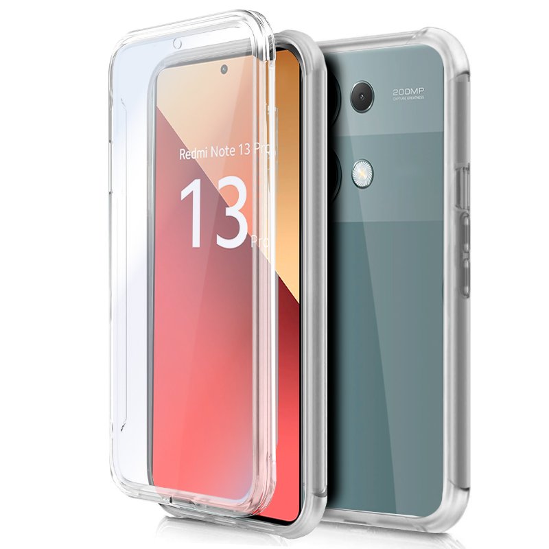 Funda COOL Silicona 3D para Xiaomi Redmi Note 13 Pro / Poco M6 Pro (Transparente Frontal + Trasera)