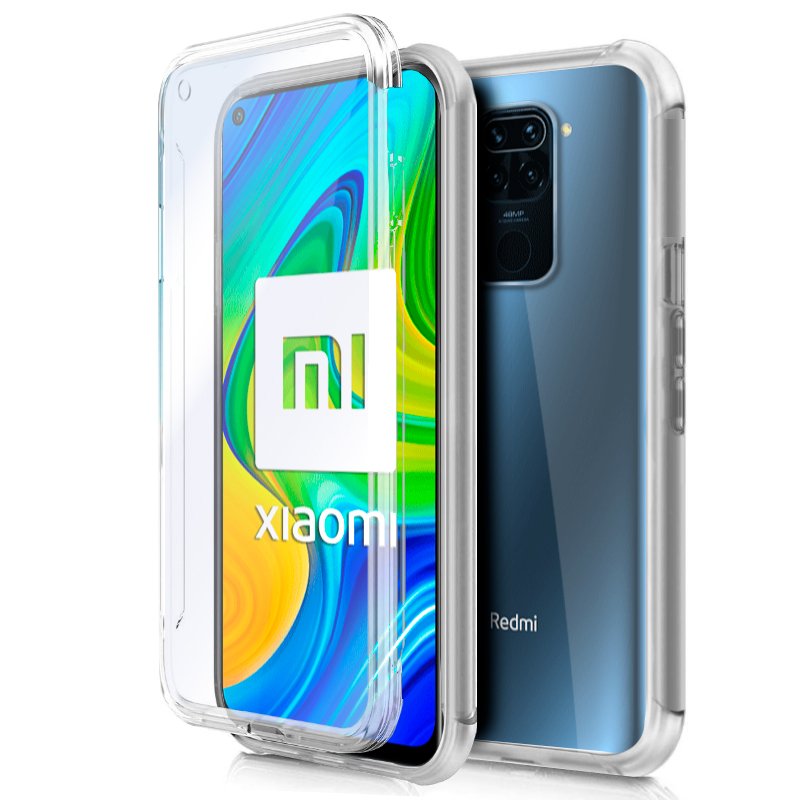 Funda COOL Silicona 3D para Xiaomi Redmi Note 9 (Transparente Frontal + Trasera)