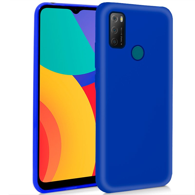 Funda COOL Silicona para Alcatel 1S (2021) / 3L (2021) (Azul)