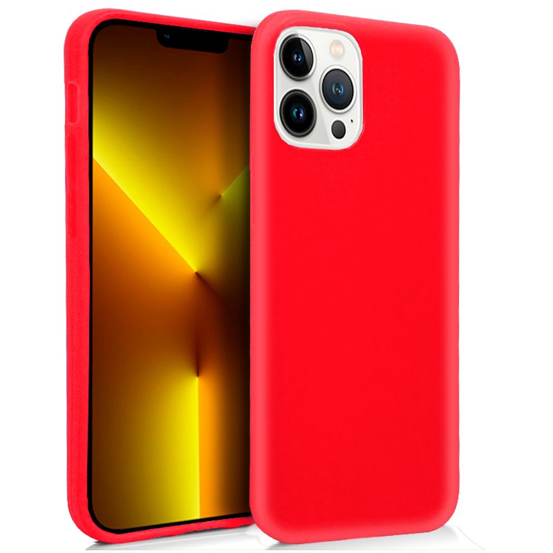 Funda COOL Silicona para iPhone 13 Pro Max (Rojo)