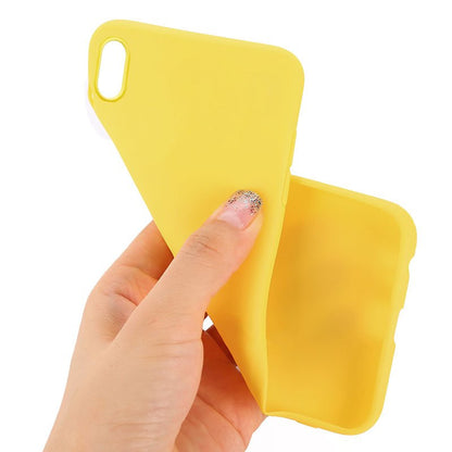 Funda COOL Silicona para iPhone XS Max (Amarillo)