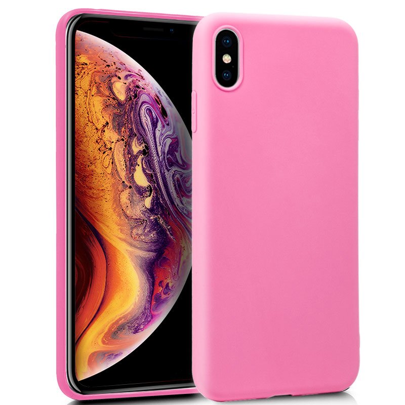 Funda COOL Silicona para iPhone XS Max (Rosa)