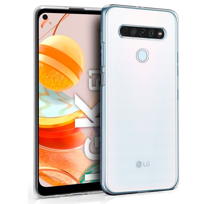 Funda COOL Silicona para LG K61 (Transparente)