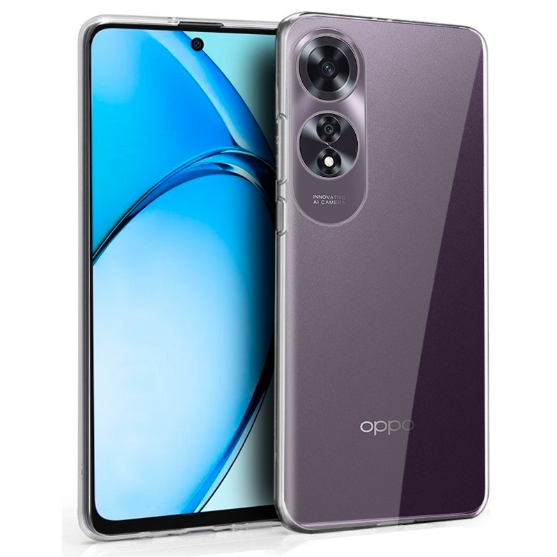 Funda COOL Silicona para Oppo A60 (Transparente)