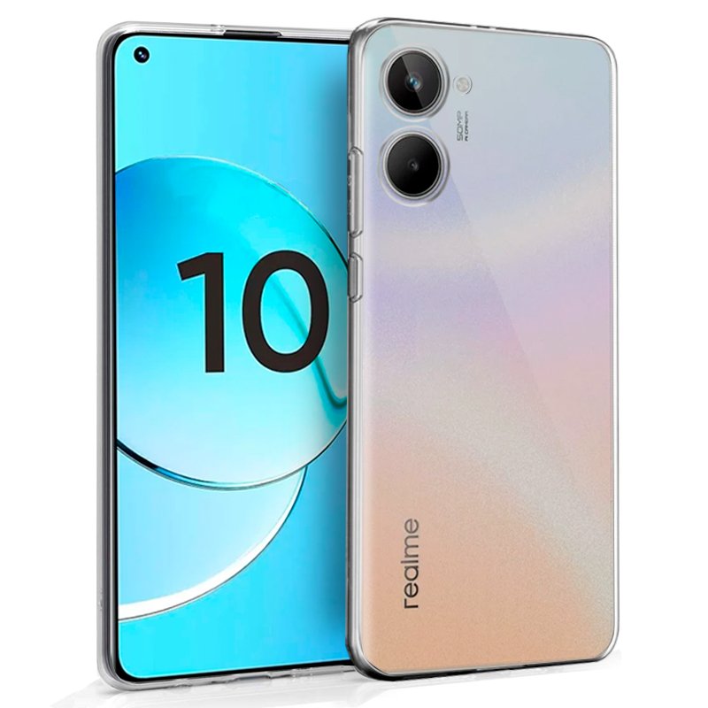 Funda COOL Silicona para Realme 10 (Transparente)