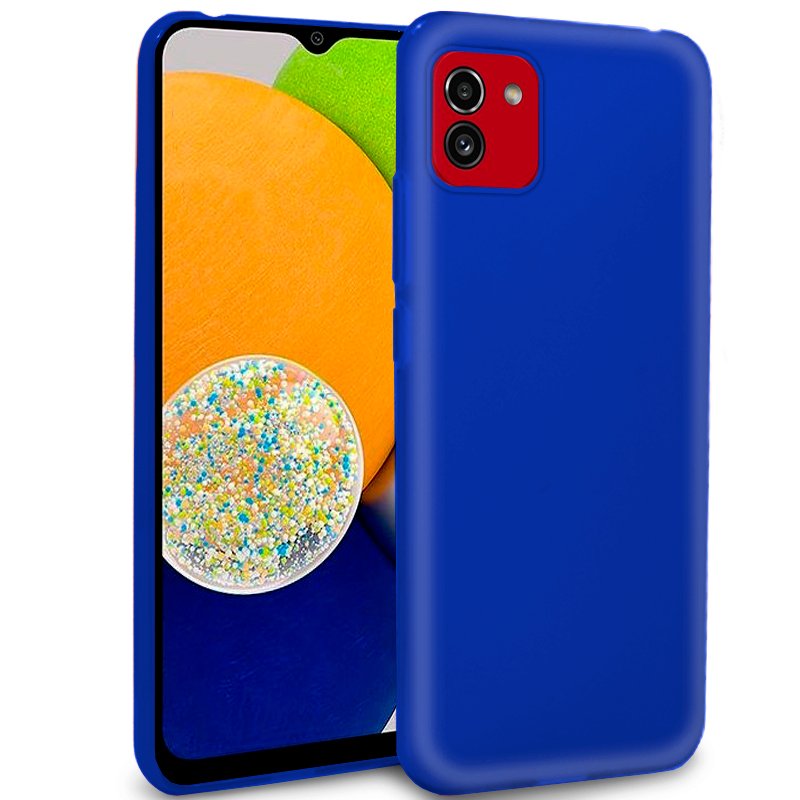 Funda COOL Silicona para Samsung A035 Galaxy A03 (Azul)