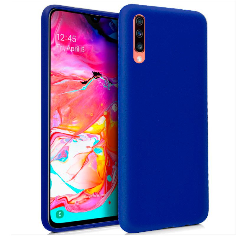 Funda COOL Silicona para Samsung A705 Galaxy A70 (Azul)