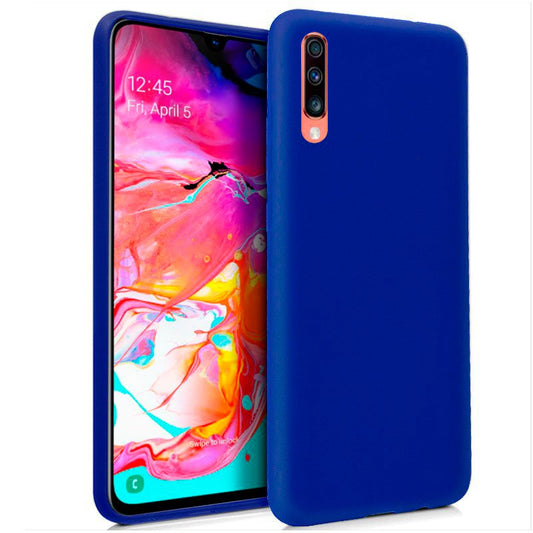 Funda COOL Silicona para Samsung A705 Galaxy A70 (Azul)