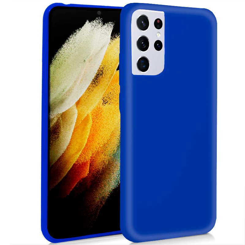 Funda COOL Silicona para Samsung G998 Galaxy S21 Ultra (Azul)